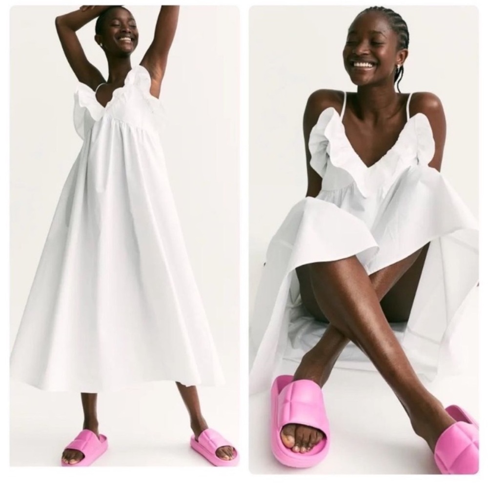 H & M Flounce - Trimmed Dress